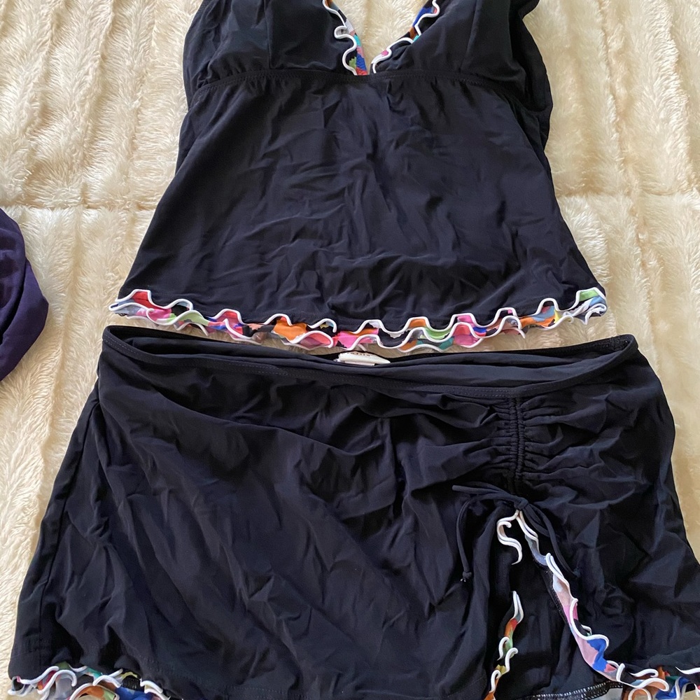 Cute Tankini Set with multi color Ruffles 12